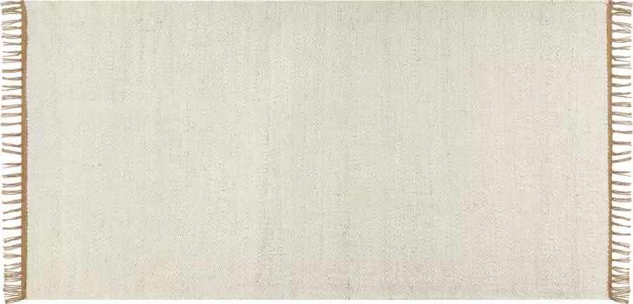 Beliani LUNIA Jute vloerkleed Lichtbeige 80 x 150 cm Jute