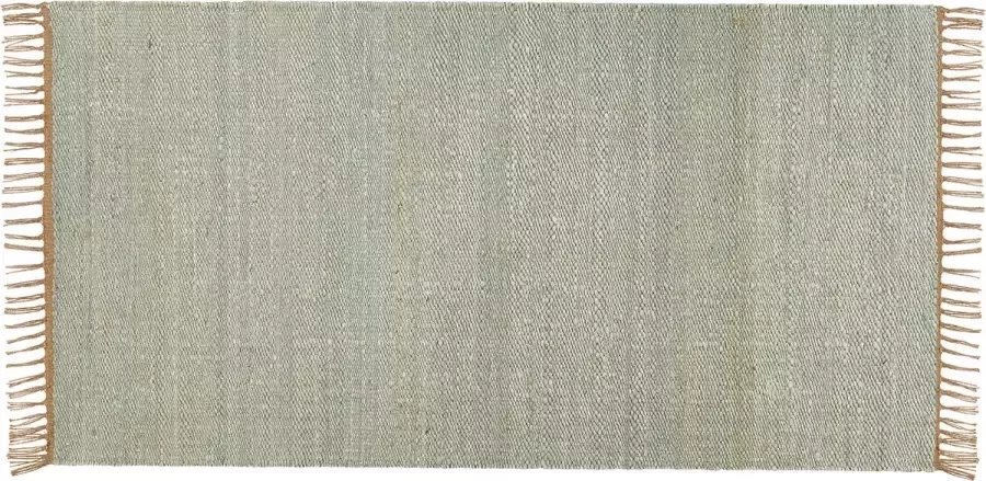 Beliani LUNIA Jute vloerkleed Groen 80 x 150 cm Jute