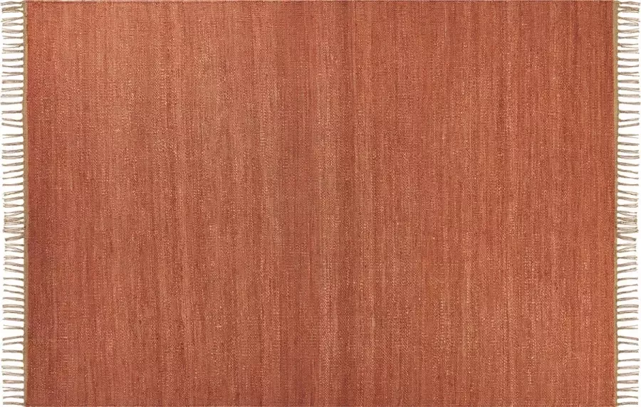 Beliani LUNIA Jute vloerkleed Lichtrood 160 x 230 cm Jute