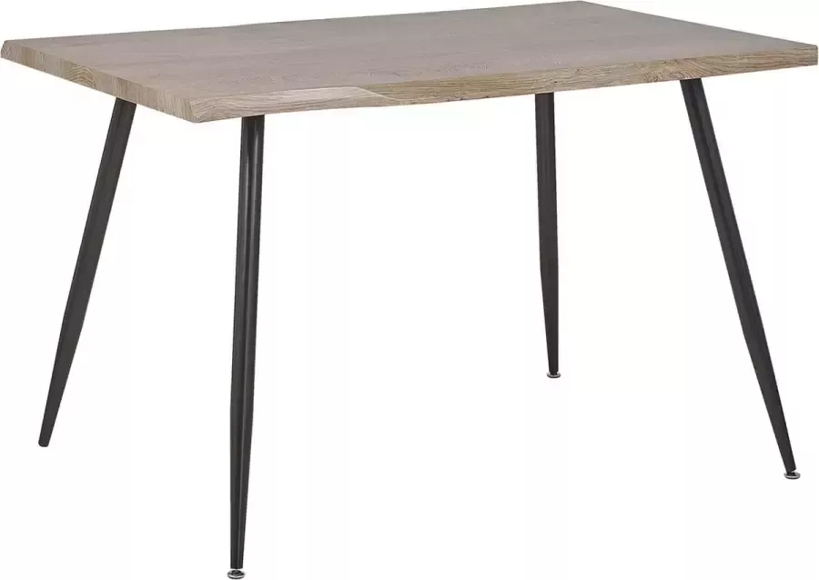 Beliani LUTON Eettafel Lichte houtkleur 80 x 120 cm MDF - Foto 3