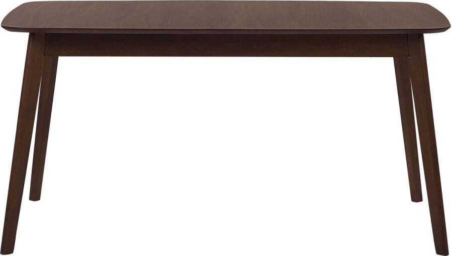 Beliani MADOX Eettafel Donkere houtkleur 90 x 150 cm MDF - Foto 2
