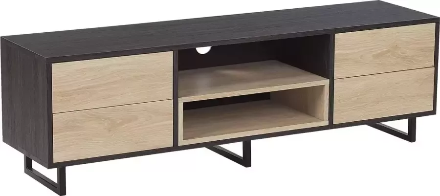 Beliani MAINE TV-meubel-Lichte houtkleur-MDF
