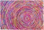 Beliani MALATYA Laagpolig vloerkleed Multicolor 160 x 230 cm Polyester - Thumbnail 1