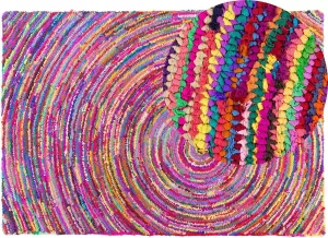 Beliani MALATYA Laagpolig vloerkleed Multicolor Kunststof
