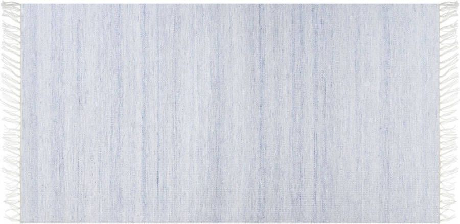 Beliani MALHIA Vloerkleed Blauw 80 x 150 cm Synthetisch materiaal