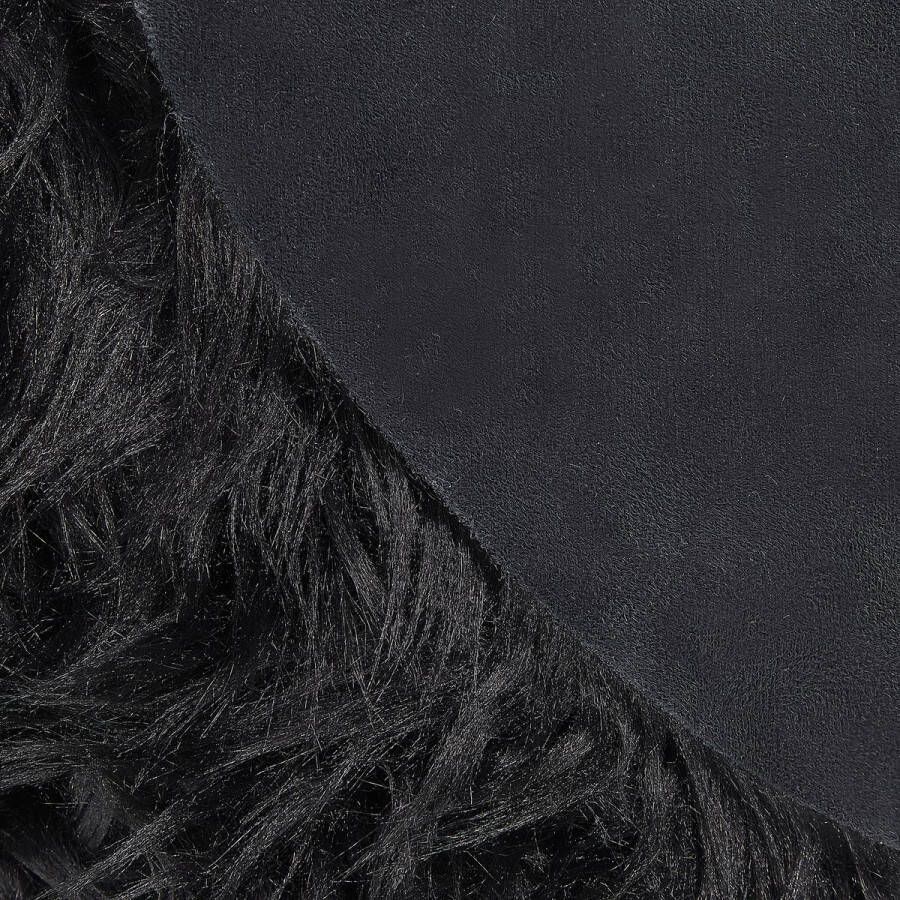 Beliani Vloerkleed van imitatie schapenvacht zwart 180 x 60 cm MAMUNGARI - Foto 2