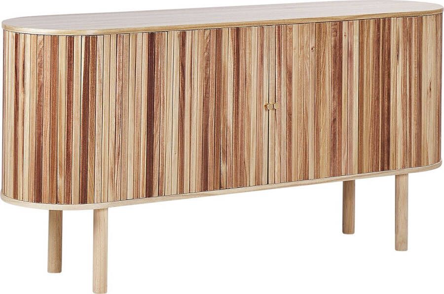 Beliani MANARA Sideboard-Lichte houtkleur-Paulowniahout - Foto 1