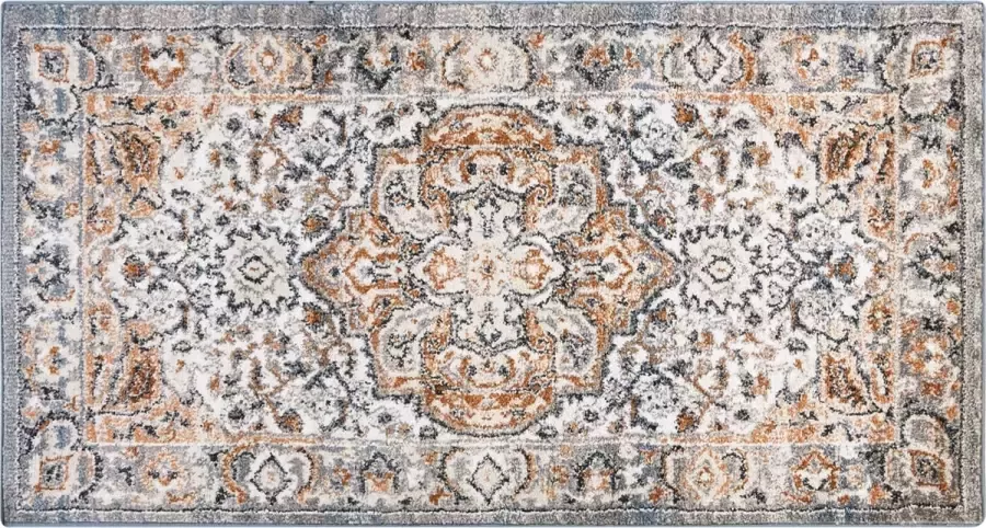 Beliani MARALIK Vintage vloerkleed Beige 80 x 150 cm Polypropyleen