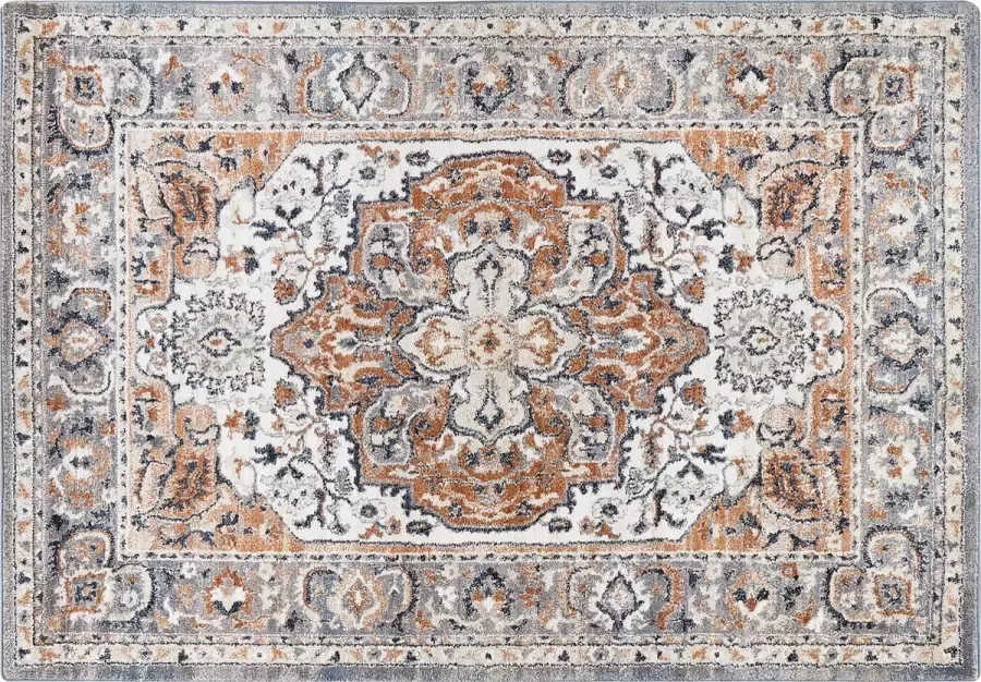 Beliani MARALIK Vintage vloerkleed Beige 160 x 230 cm Polypropyleen