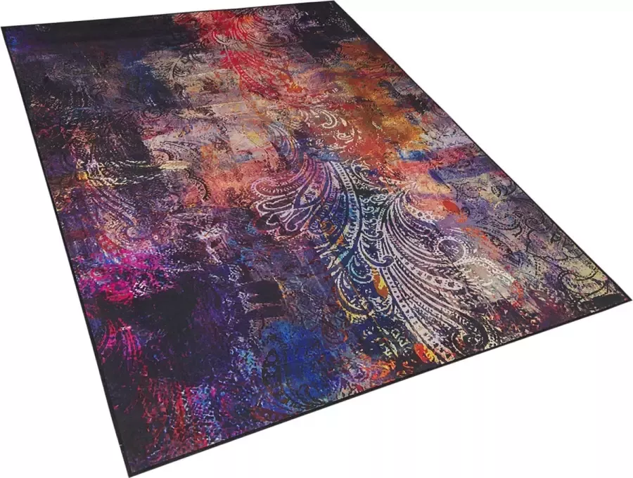 Beliani -MARDIN-Laagpolig vloerkleed-Multicolor-160 x 230 cm-Polyester - Foto 2
