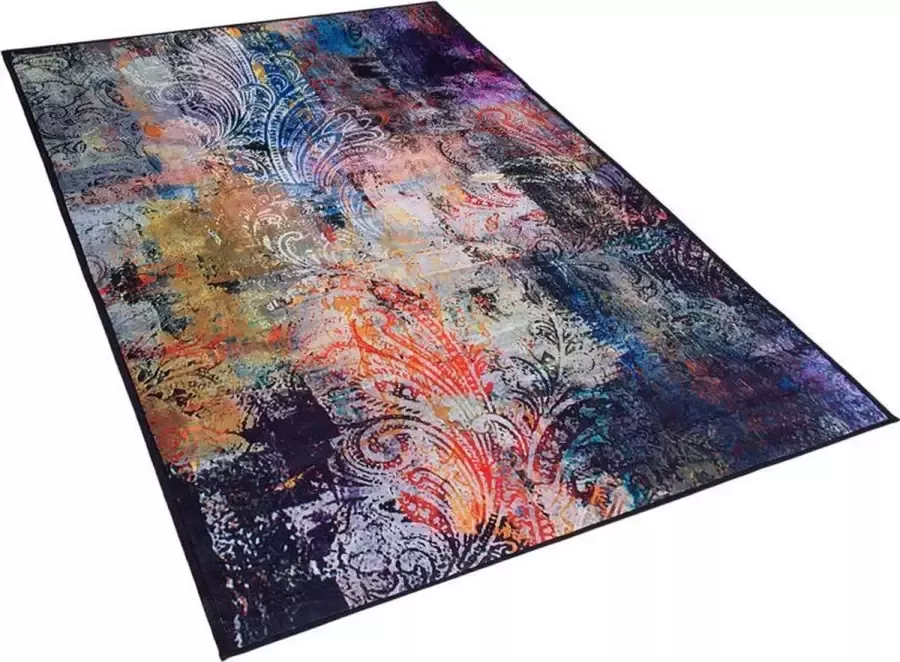 Beliani MARDIN Laagpolig vloerkleed Multicolor 80 x 150 cm Polyester - Foto 3