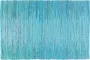 Beliani MERSIN Laagpolig vloerkleed Blauw 160 x 230 cm Katoen - Thumbnail 3
