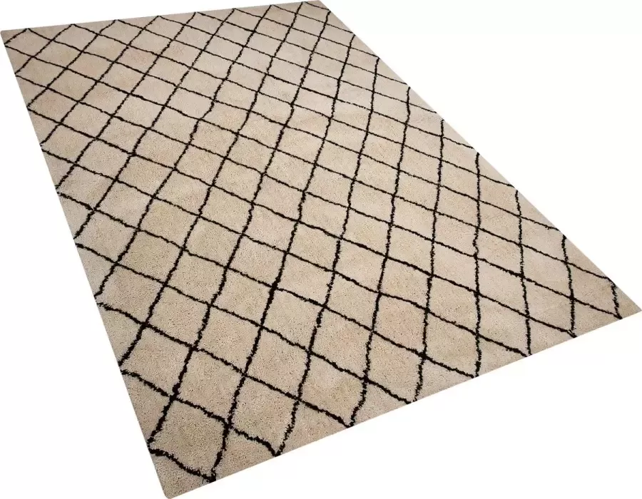 Beliani MIDYAT Laagpolig vloerkleed Beige 200 x 300 cm Polyester - Foto 2