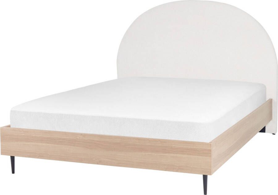 Beliani MILLAY Bed Wit 160 x 200 cm Stof