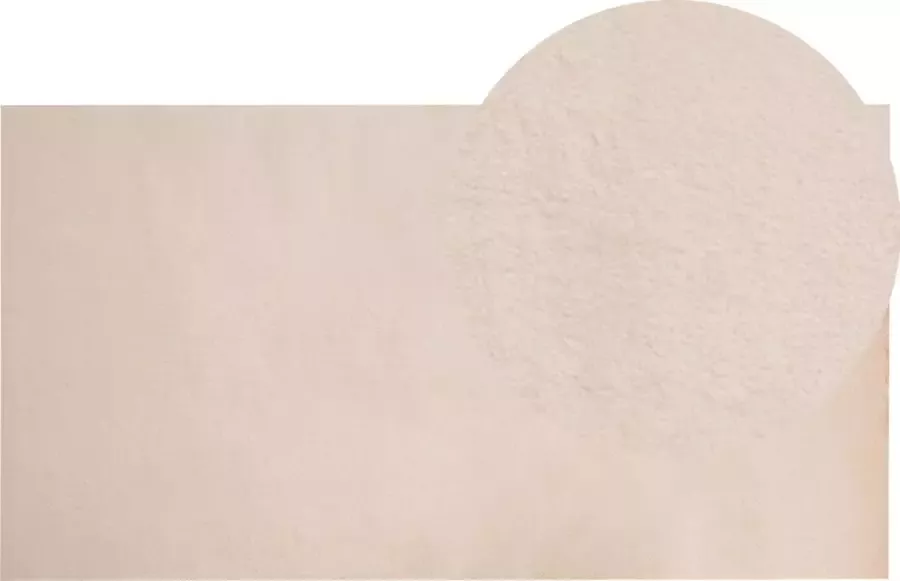 Beliani MIRPUR Shaggy vloerkleed Beige 80 x 150 cm Polyester - Foto 1