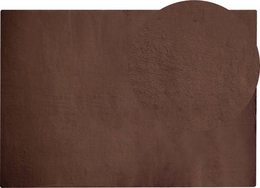 Beliani MIRPUR Vloerkleed Bruin 160 x 230 cm -Nepbont - Foto 1