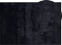 Beliani MIRPUR Shaggy vloerkleed Zwart 160 x 230 cm Polyester - Thumbnail 1