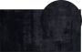 Beliani MIRPUR Shaggy vloerkleed Zwart 80 x 150 cm Polyester - Thumbnail 1