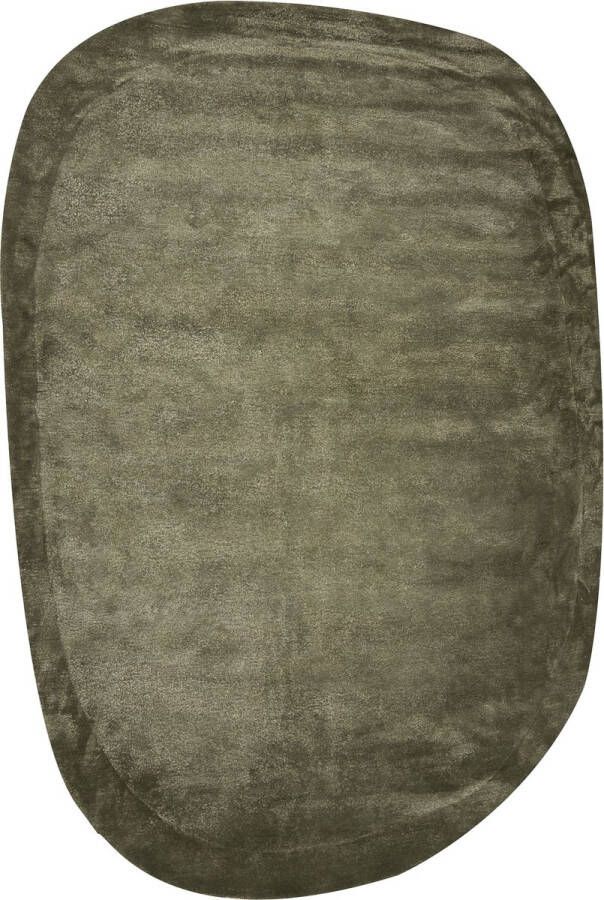 Beliani MITHA Vloerkleed Olijfgroen 200 x 300 cm Viscose