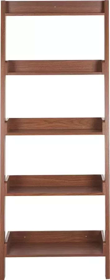 Beliani MOBILE TRIO Shelving Unit Donkere houtkleur MDF - Foto 3