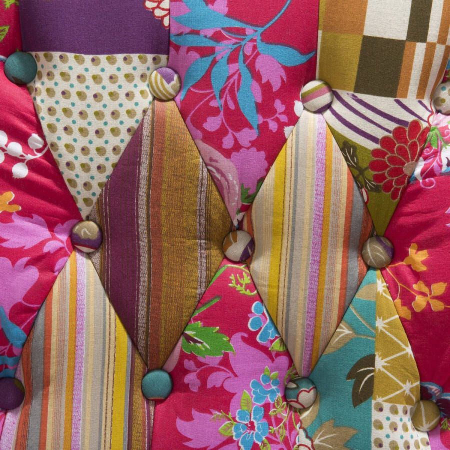 Beliani MOLDE Chesterfield fauteuil Multicolor Polyester - Foto 1