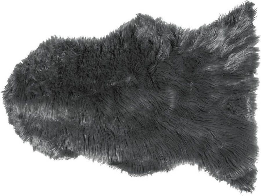 Beliani Schapenvel grijs 88 x 53 cm MUNGO