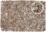 Beliani MUT Shaggy vloerkleed Lichtbeige Bruin 160 x 230 cm Leer - Thumbnail 3