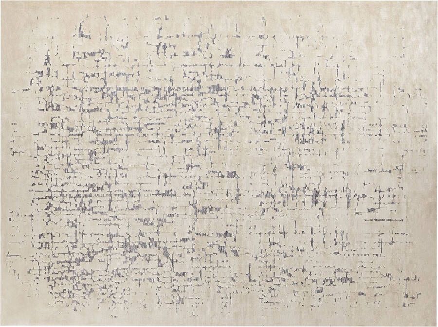 Beliani NAKUS Vloerkleed Lichtbeige 300 x 400 cm Polyester