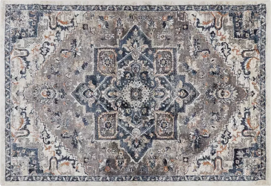 Beliani NERKIN Vloerkleed vintage Multicolor Kunststof