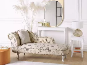Beliani NIMES Chaise longue (linkszijdig) beige