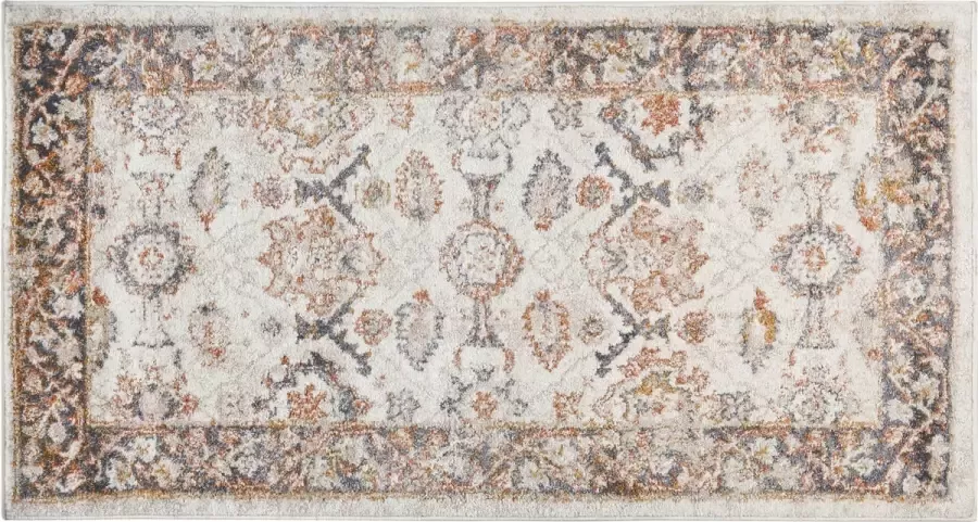 Beliani NURNUS Vintage vloerkleed Beige 80 x 150 cm Polypropyleen