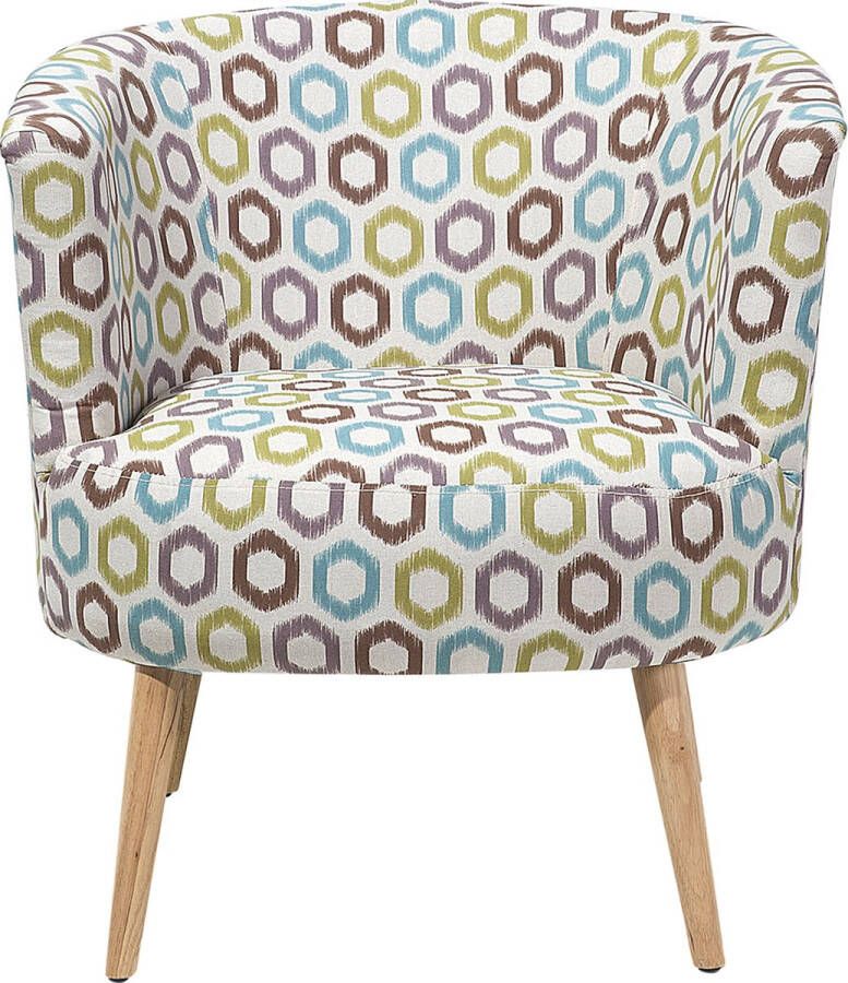 Beliani ODENZEN Club Chair Multicolor Polyester - Foto 1