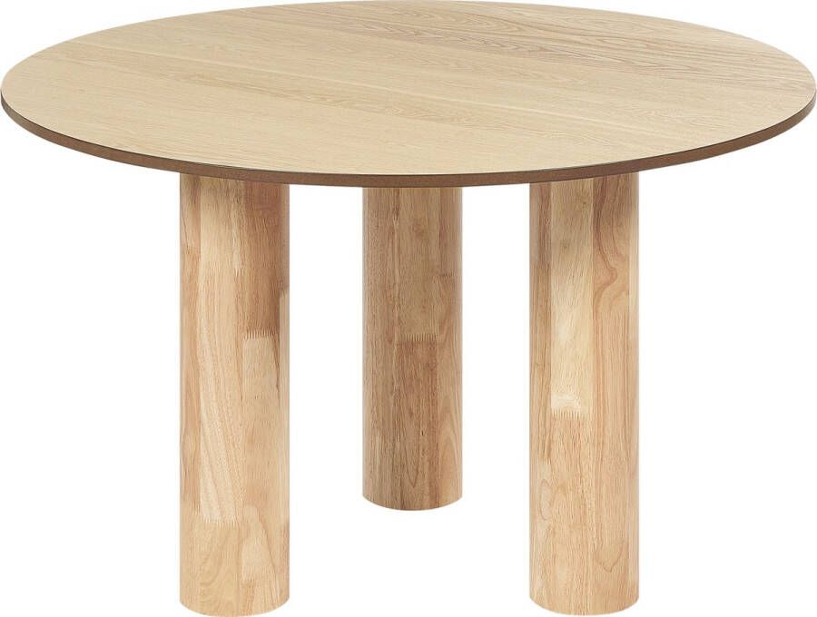 Beliani ORIN Dining Table Lichte houtkleur MDF - Foto 1