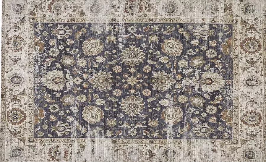 Beliani PELITLI Laagpolig vloerkleed Multicolor 140 x 200 cm Polyester - Foto 2
