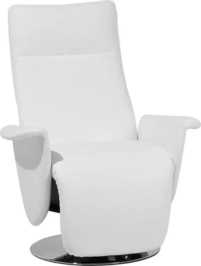 Beliani PRIME TV-fauteuil Wit Kunstleer - Foto 1