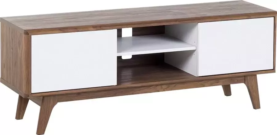 Beliani ROCHESTER TV-meubel-donkere houtkleur-MDF - Foto 2