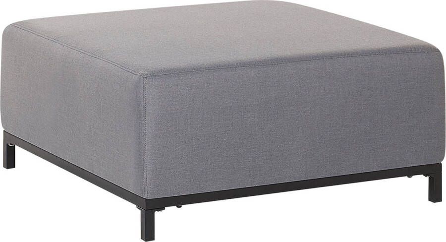 Beliani ROVIGO Ottomaan Grijs Polyester