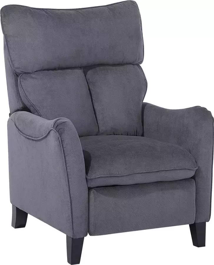 Beliani ROYSTON TV-fauteuil-Grijs-Polyester - Foto 2