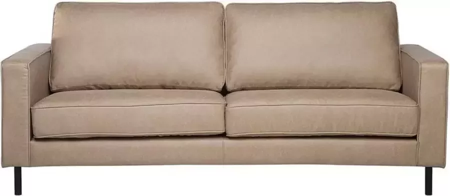 Beliani SAVALEN Three Seater Sofa Beige Kunstleer - Foto 3