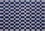 Beliani SERRES Laagpolig vloerkleed Blauw 140 x 200 cm Polyester - Thumbnail 1