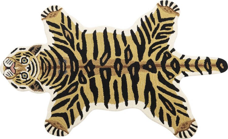 Beliani SHERE Kindervloerkleed Beige 100 x 160 cm Wol
