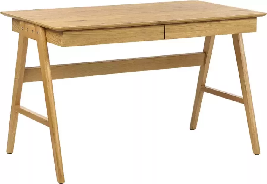 Beliani SHESLAY Bureau-Lichte houtkleur-MDF