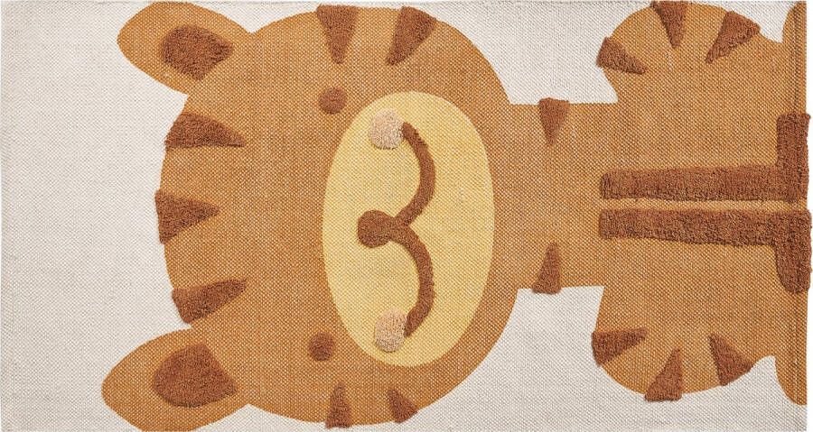 Beliani Kindervloerkleed SIGLI Multicolor 80 x 150 cm Katoen