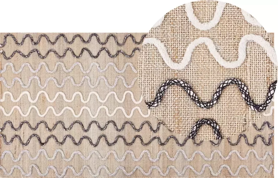Beliani SOGUT Jute vloerkleed Beige 80 x 150 cm Jute