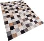 Beliani SOKE Patchwork vloerkleed Bruin 200 x 300 cm Koeienhuid leer - Thumbnail 2