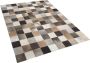 Beliani SOKE Patchwork vloerkleed Bruin 200 x 300 cm Koeienhuid leer - Thumbnail 1