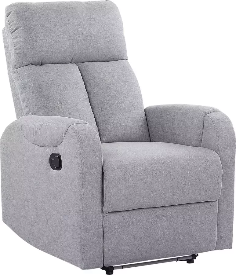 Beliani SOMERO TV-fauteuil-Zwart-Polyester