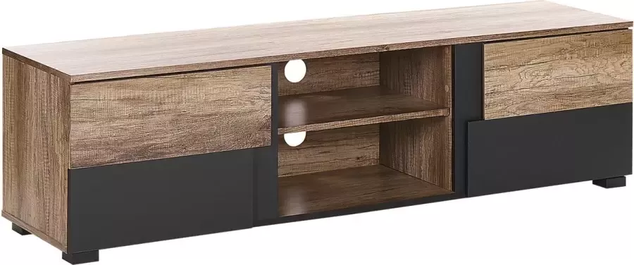 Beliani STERLING TV-meubel-lichte houtkleur-Vezelplaat - Foto 1