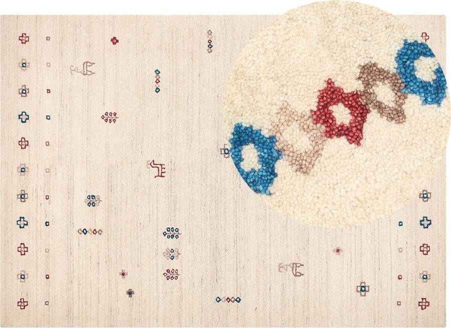 BELIANI SULUCA Modern vloerkleed Beige 200 x 300 cm Wol