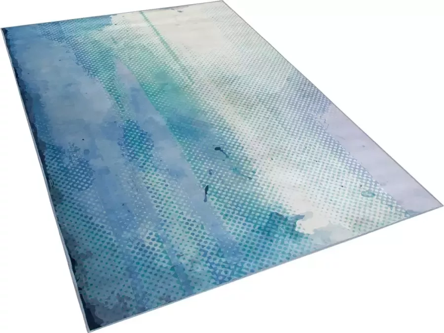 Beliani SUSUZ Laagpolig vloerkleed Lichtgrijs 160 x 230 cm Polyester - Foto 2